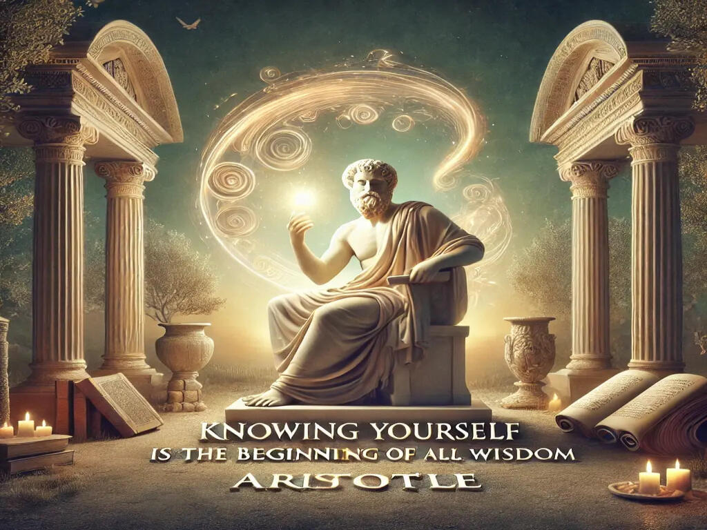 Image for : Knowing yourself is the beginning of all wisdom.